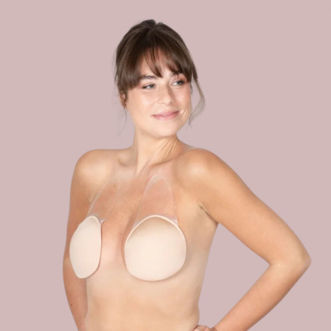 Adhesive nipple covers in lifting fabric Cayenne wedding