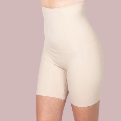 High waist shaping shorts with a second skin effect, special for weddings